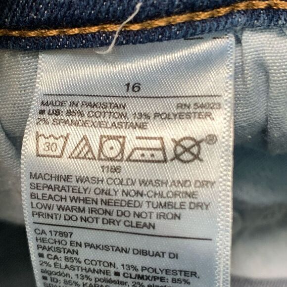 Old Navy Women's Denim Five Pocket Mid-Rise Original Straight Jeans Blue Size 16 - Picture 4 of 9